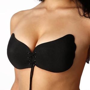 Black Sticky Strapless Bra